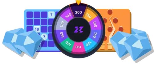 Earn gems from the free daily spin and mini games
